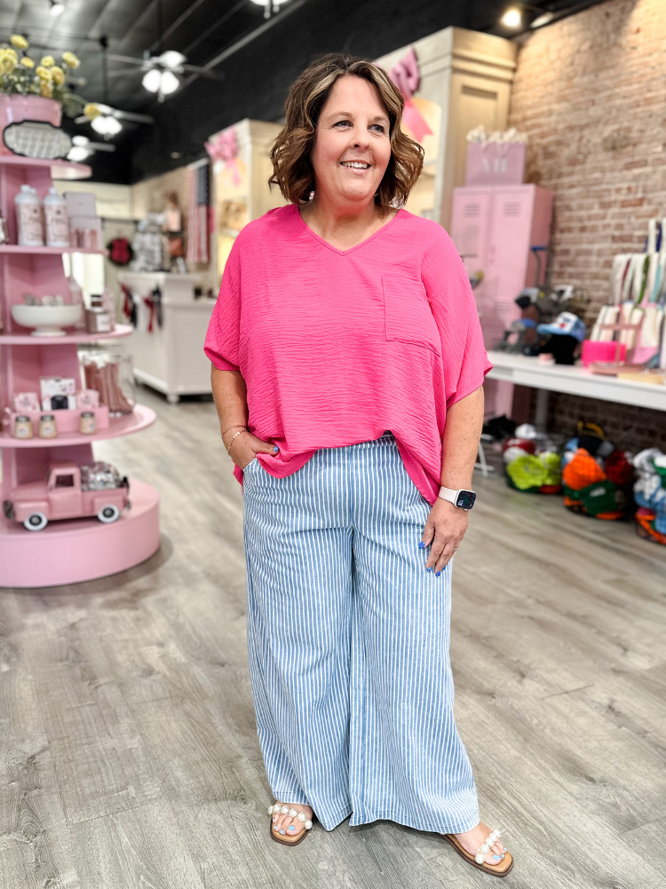 The Maggie - Stripe Wide Leg