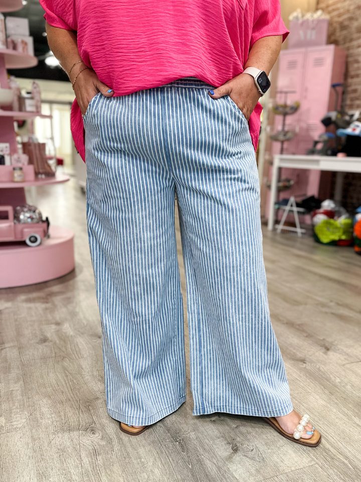 The Maggie - Stripe Wide Leg