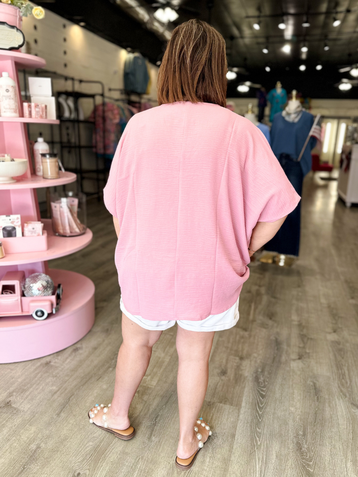 The Lizzy Top - Light Rose