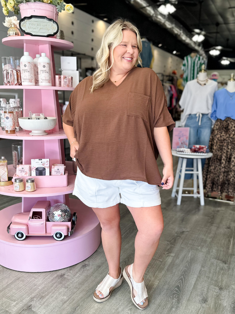 The Lizzy Top - Brown