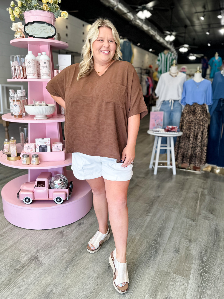 The Lizzy Top - Brown