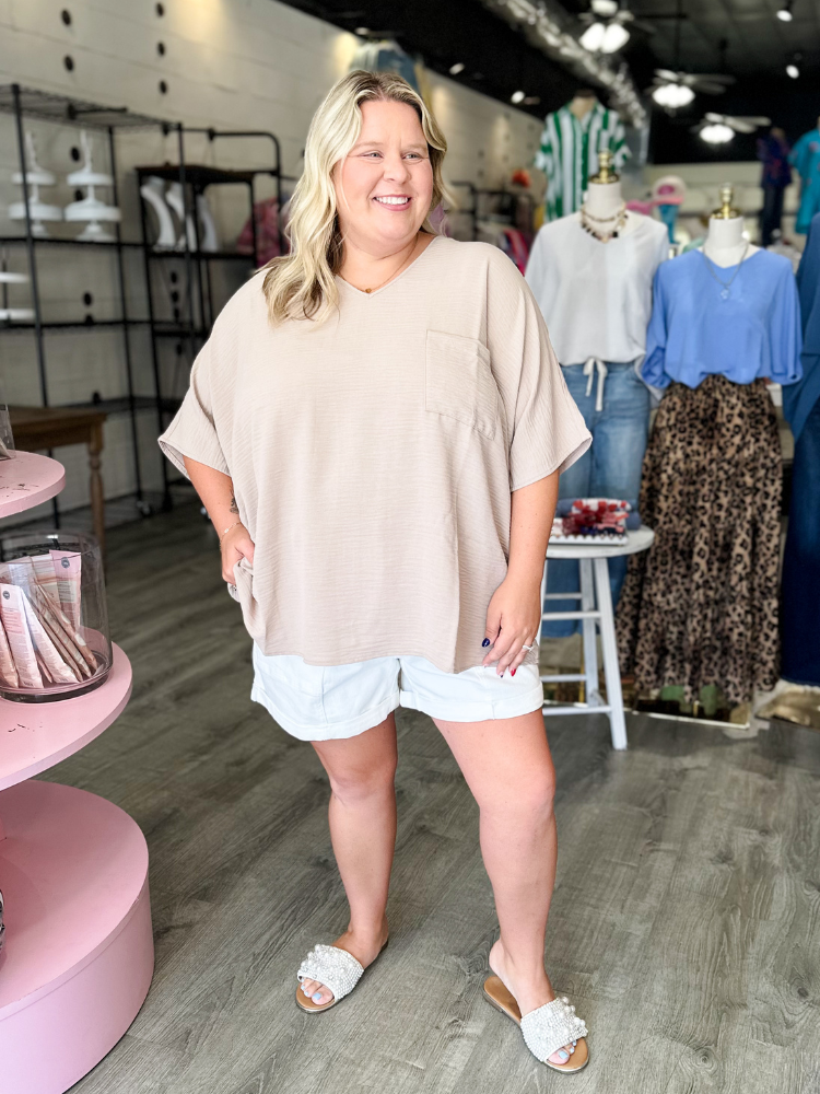 The Lizzy Top - Light Mocha