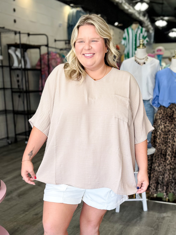 The Lizzy Top - Light Mocha