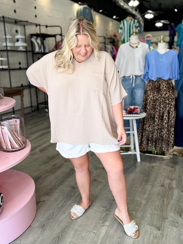 The Lizzy Top - Light Mocha