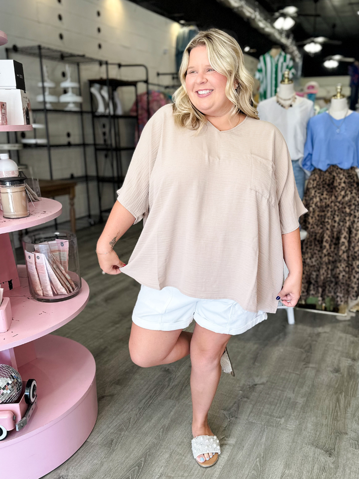 The Lizzy Top - Light Mocha