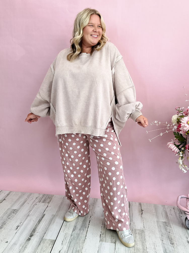 The Layla Sweatshirt - Ash Mocha