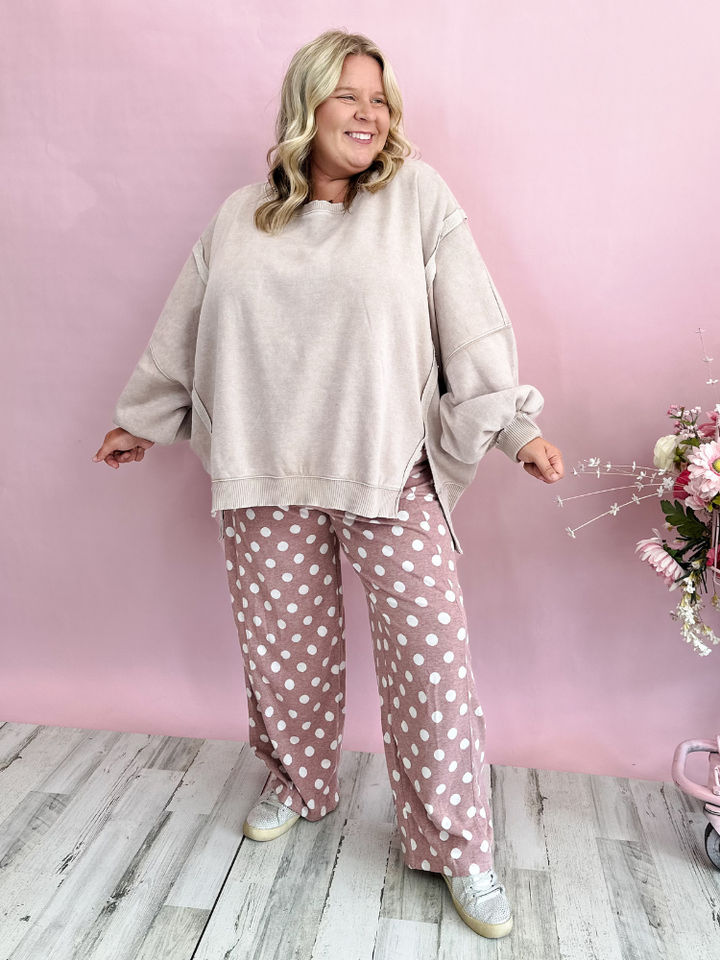 The Layla Sweatshirt - Ash Mocha