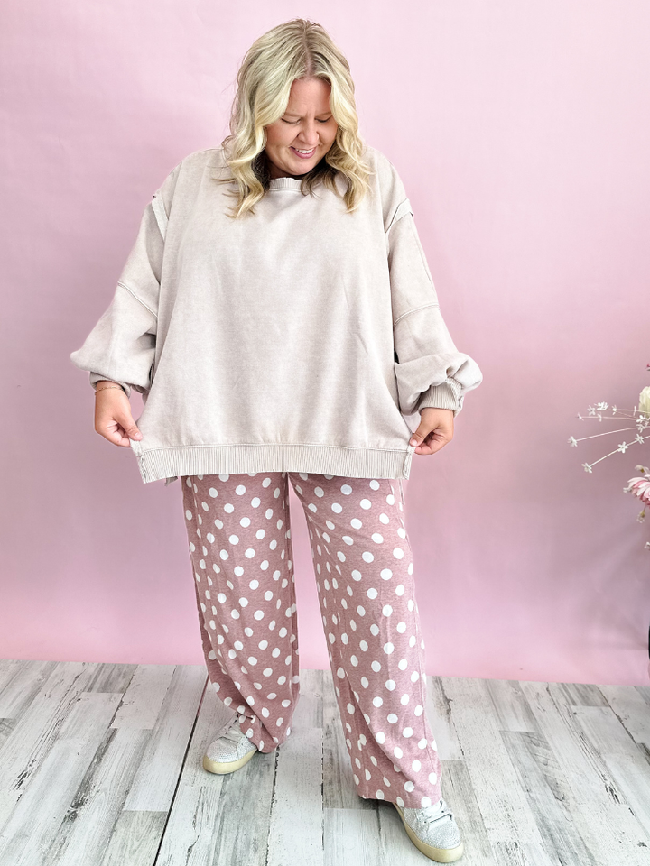 The Layla Sweatshirt - Ash Mocha
