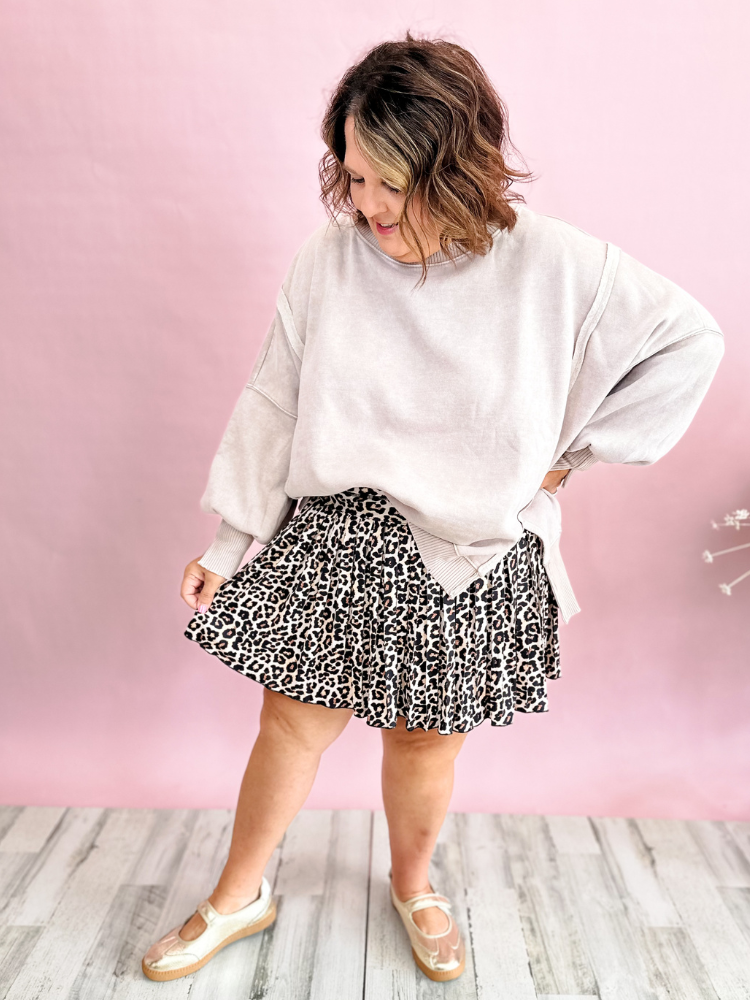 The Layla Sweatshirt - Ash Mocha