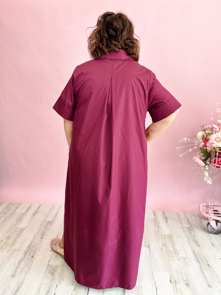 The Willow Maxi Dress - Wine