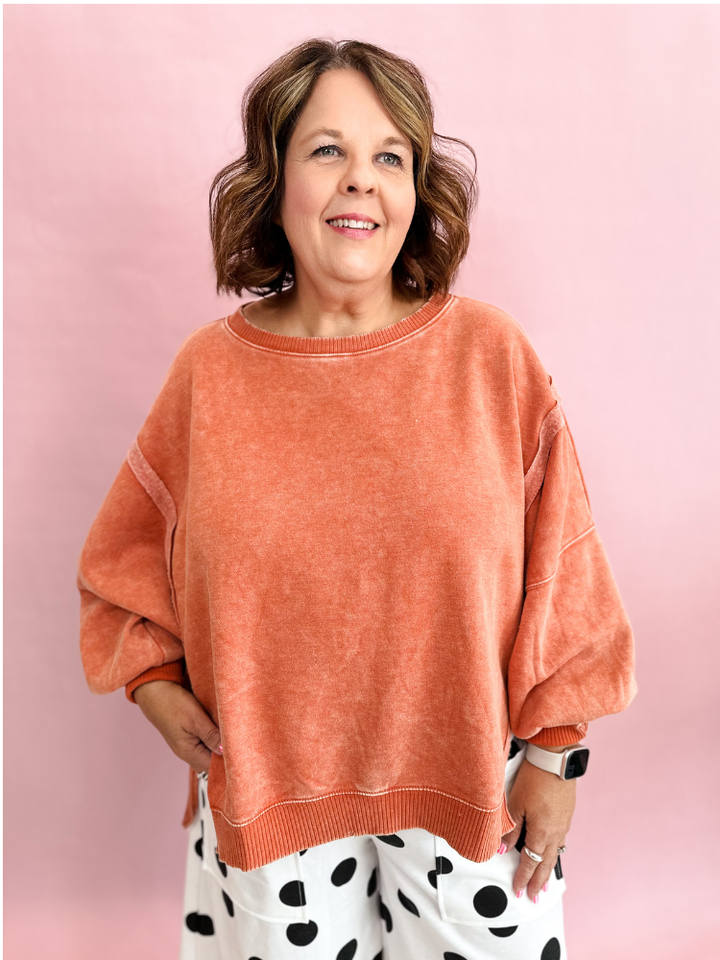 The Layla Sweatshirt - Pumpkin