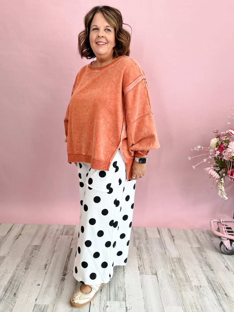 The Layla Sweatshirt - Pumpkin