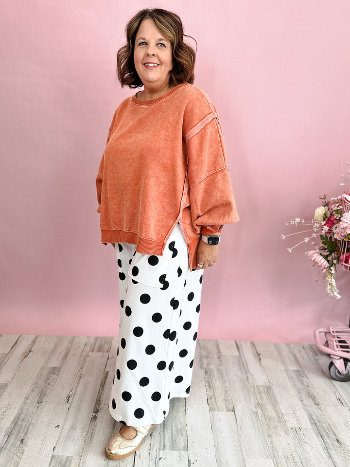 The Layla Sweatshirt - Pumpkin