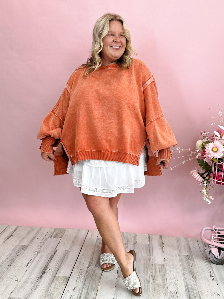 The Layla Sweatshirt - Pumpkin