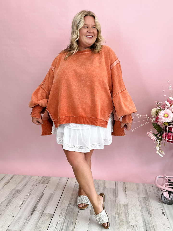 The Layla Sweatshirt - Pumpkin