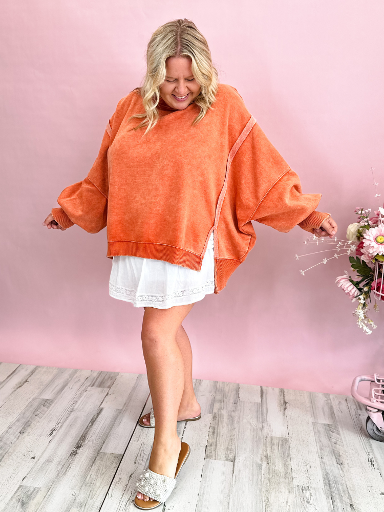 The Layla Sweatshirt - Pumpkin
