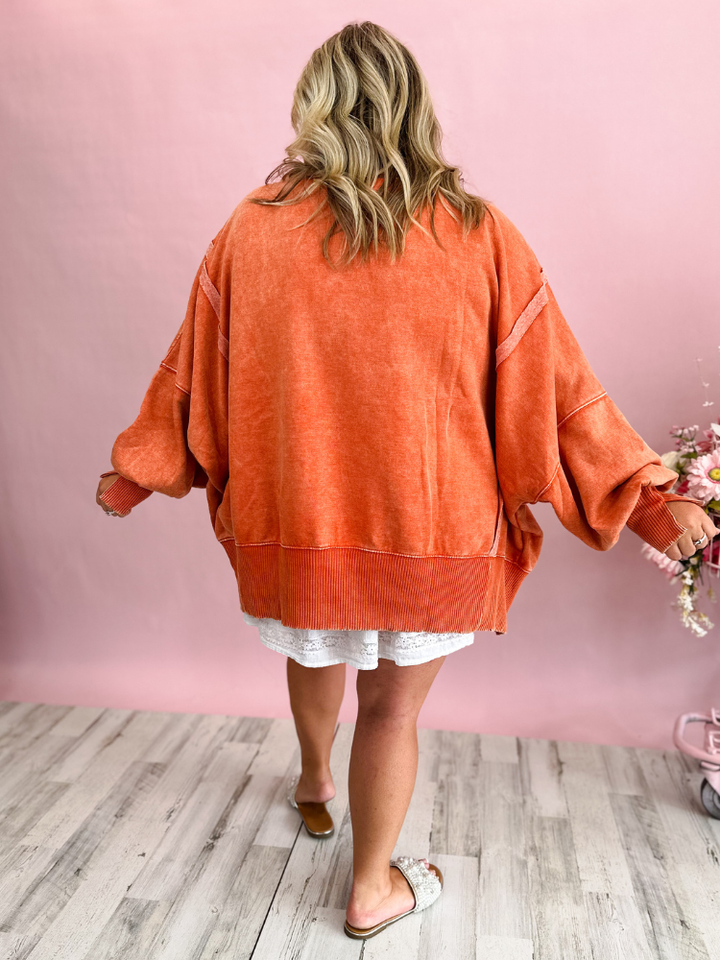 The Layla Sweatshirt - Pumpkin