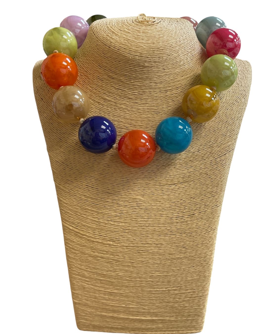 Oversized Beaded Necklace - Multi