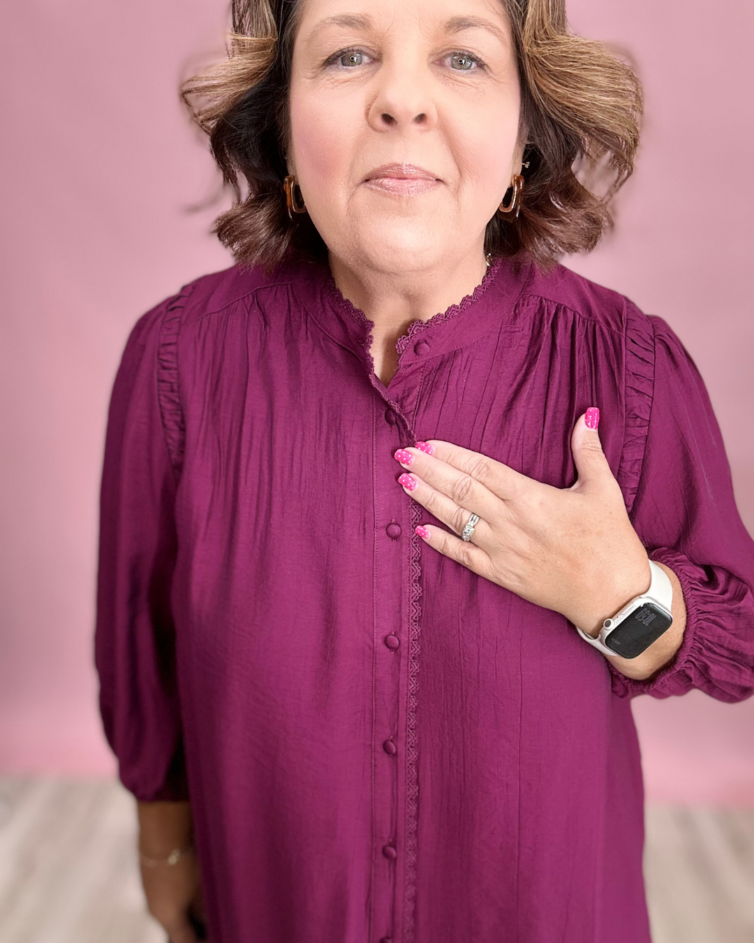The Ellis Dress - Plum