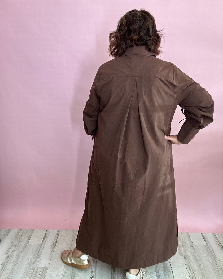 The Emery Midi Dress - Brown