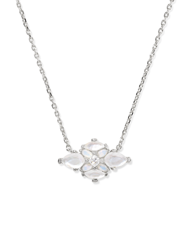 Kendra Scott Abbie Pendant Necklace - Silver & Neutral