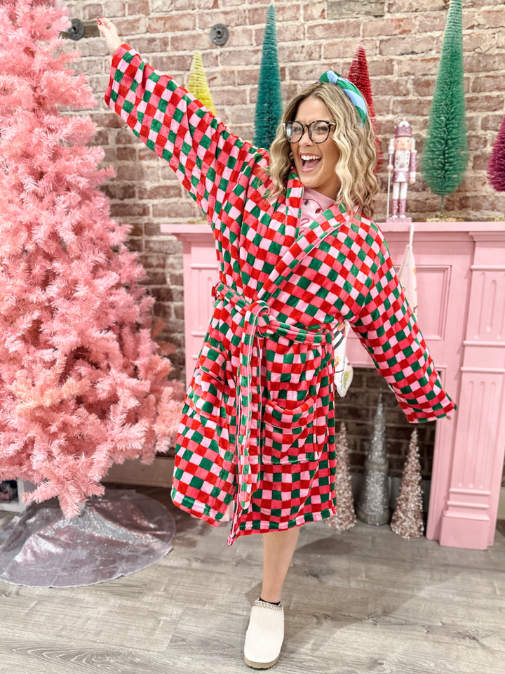 Checkered Robe - Multi