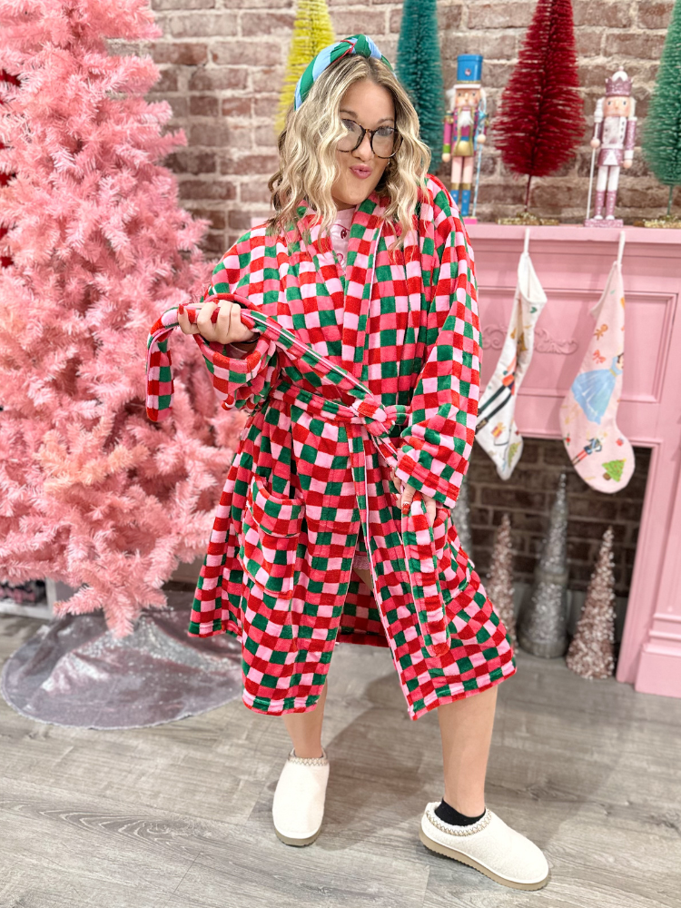 Checkered Robe - Multi