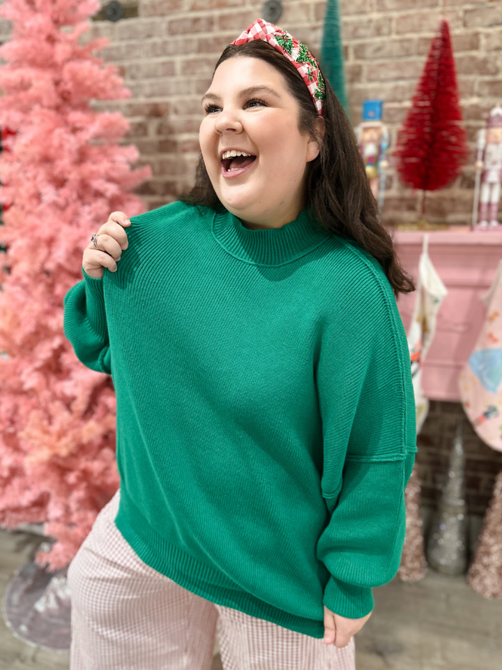 The Tara Sweater - Kelly Green