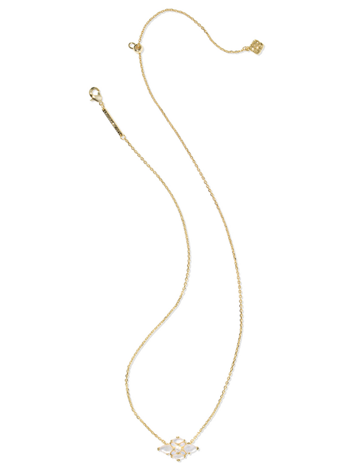 Kendra Scott Abbie Pendant Necklace - Gold & Neutral
