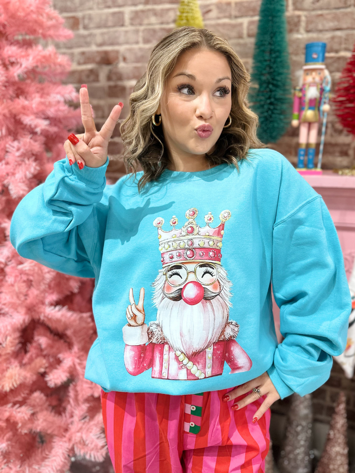 Pink Nutcracker Sweatshirt - Blue