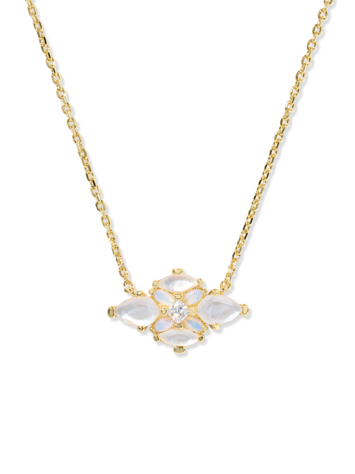 Kendra Scott Abbie Pendant Necklace - Gold & Neutral