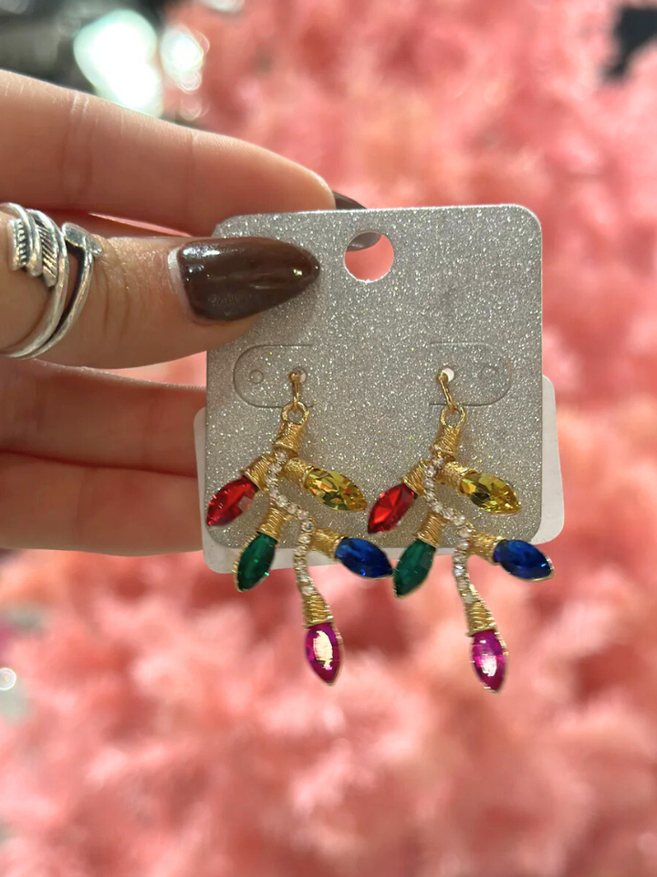 Christmas Light Earrings