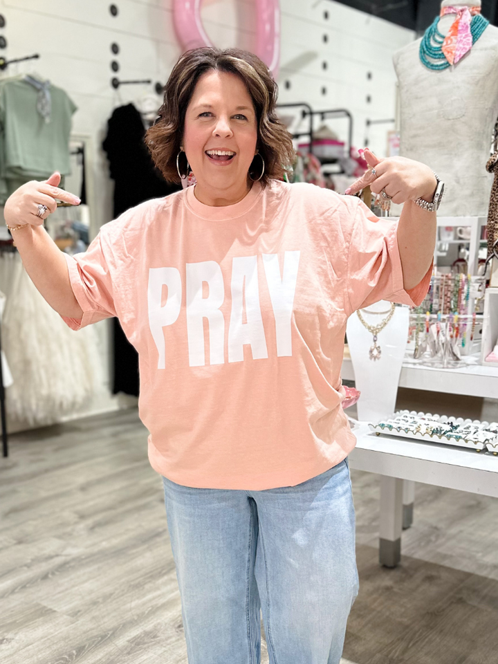 Pray Tee - Peachy Tan