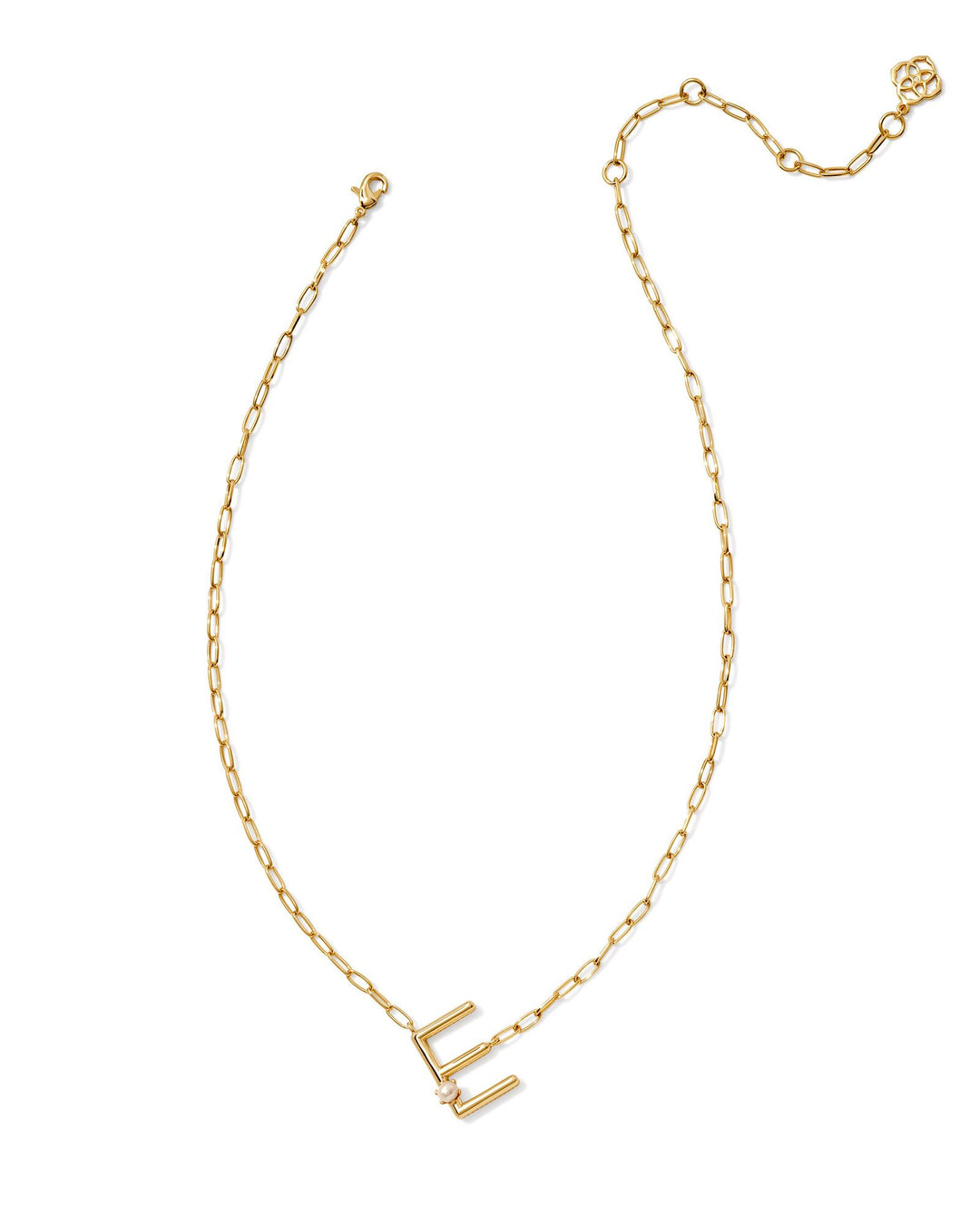 Kendra Scott Pearl Letter Necklace - Gold & Pearl