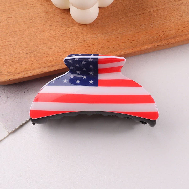 4TH OF JULY RECTANGLE HAIR CLAW CLIPS
