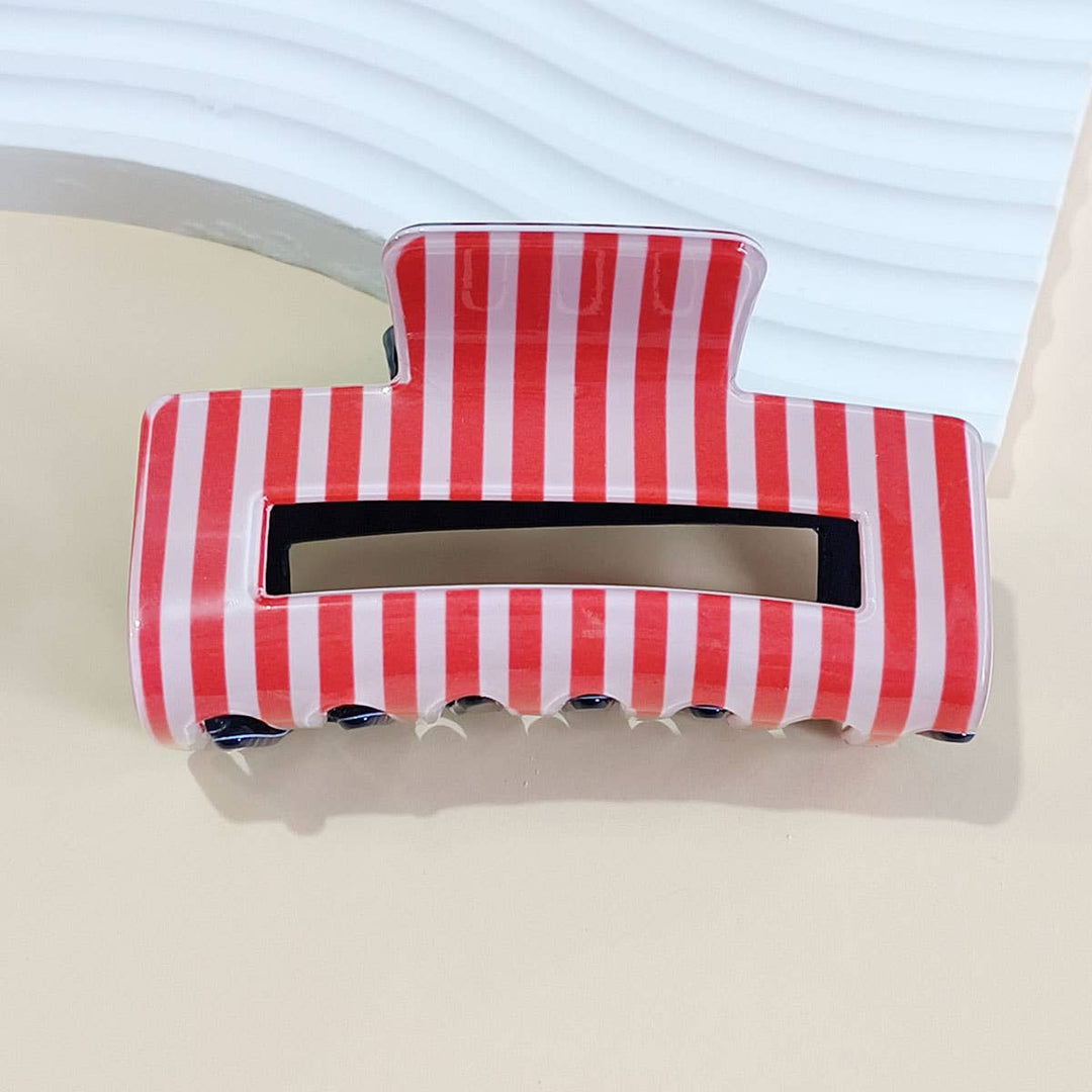 4TH OF JULY RECTANGLE HAIR CLAW CLIPS