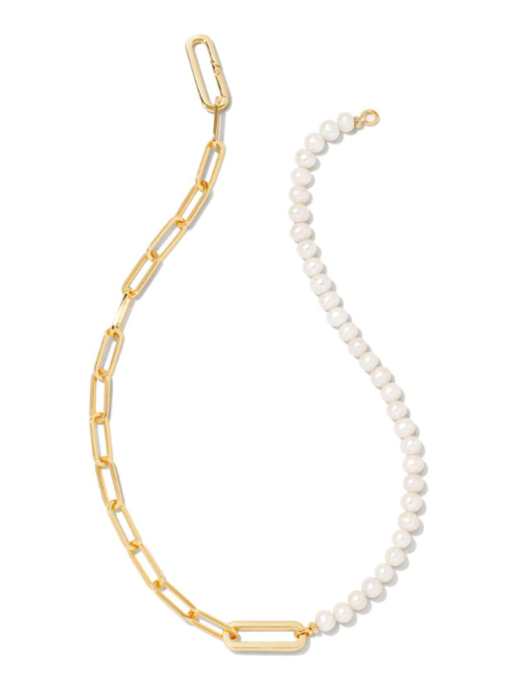 Kendra Scott - Ashton Half Chain Pearl Necklace