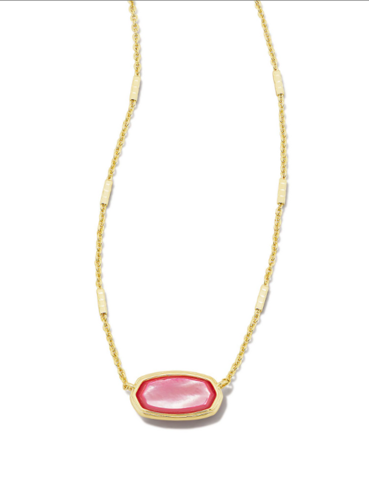 Kendra Scott - Framed Gold Elisa Pendent Necklace in Peony