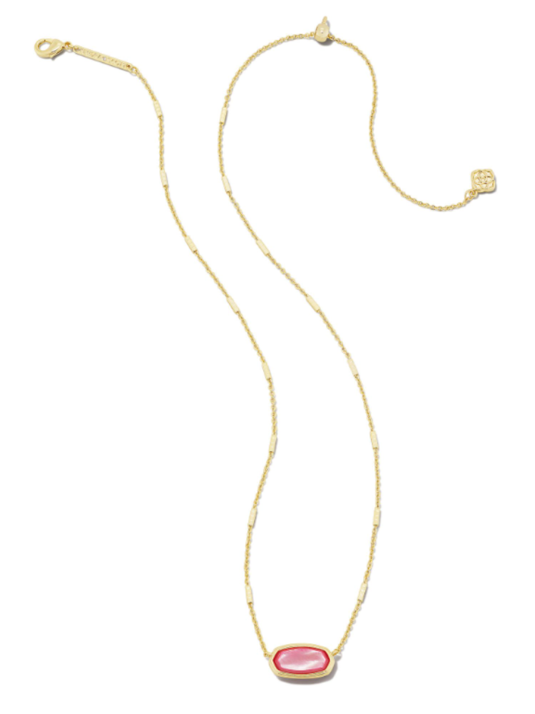 Kendra Scott - Framed Gold Elisa Pendent Necklace in Peony