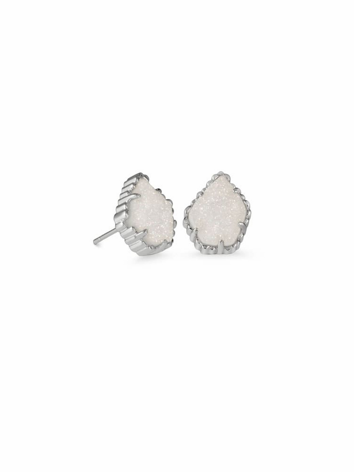 Kendra Scott- Tessa Earring in Silver Iridescent Drusy