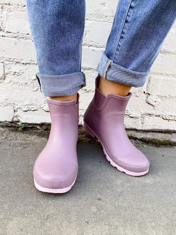 The Amelia Rain Boots - Light Pink
