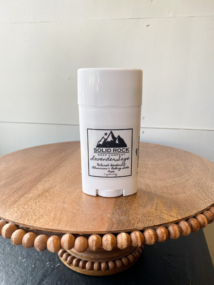 Solid Rock Deodorant - Lavender Sage 3oz