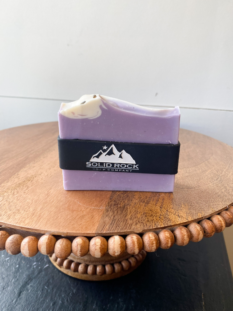 Solid Rock Essential Oil Soap- Lavender Fields