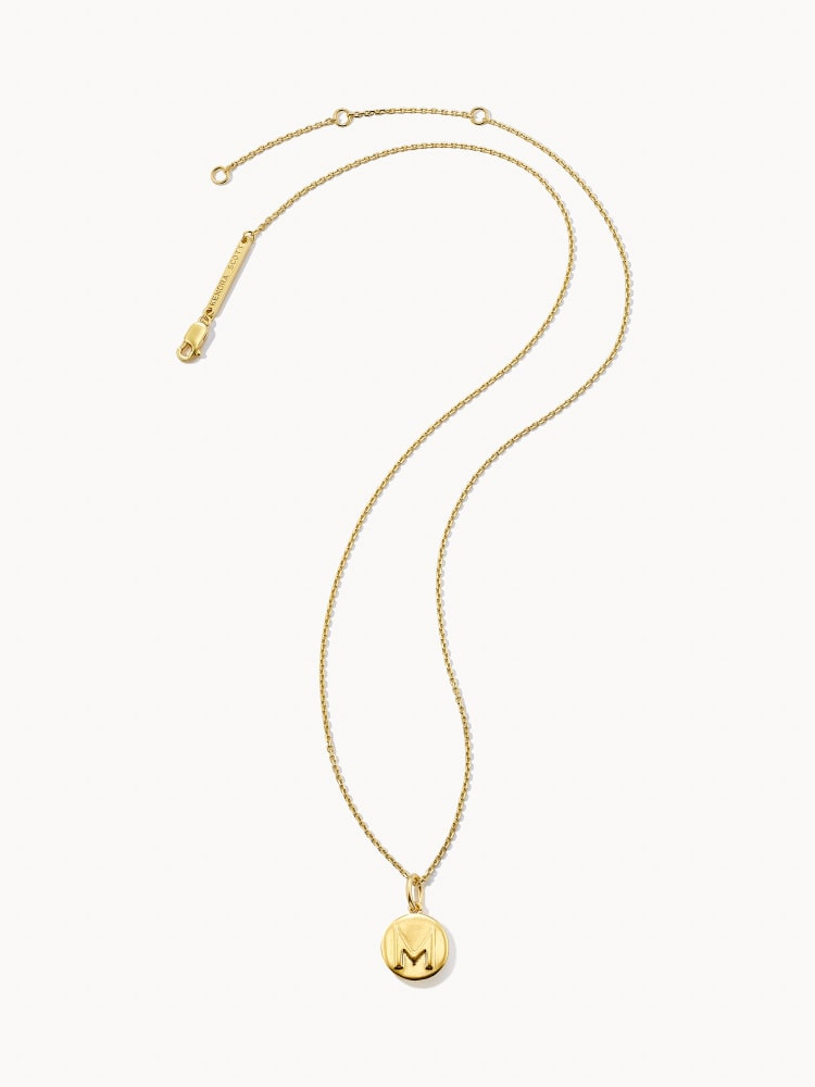 Gold Vermeil Mochi Donut Initial Necklace – STONE AND STRAND