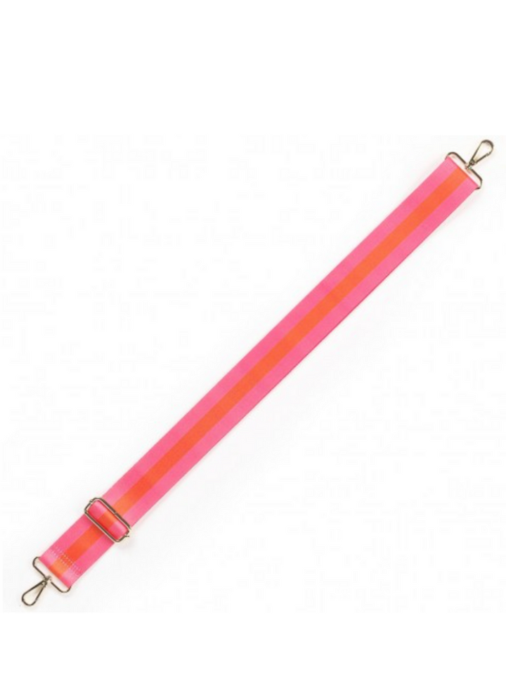 Crossbody Straps - Pink & Coral Stripe