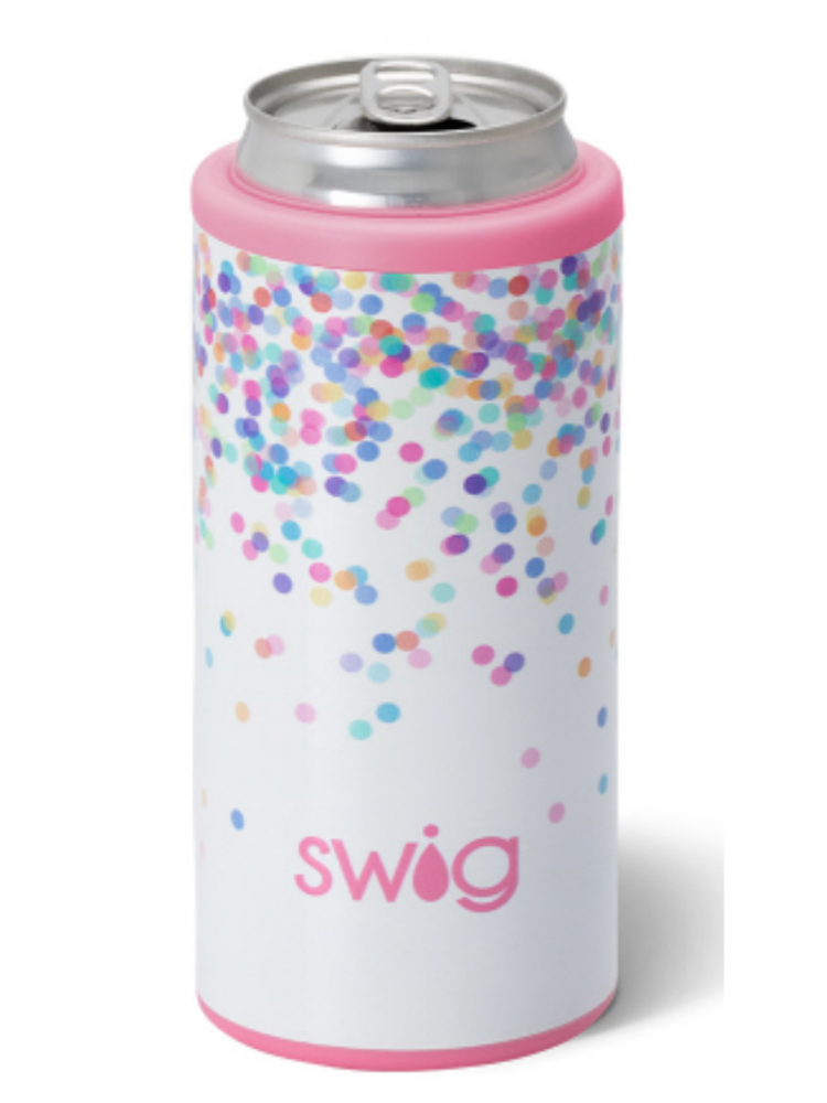 Swig 12oz Skinny Can Cooler - Confetti