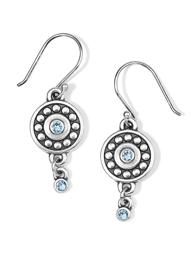 Brighton: Pebble Dot Medali Aqua French Wire Earrings