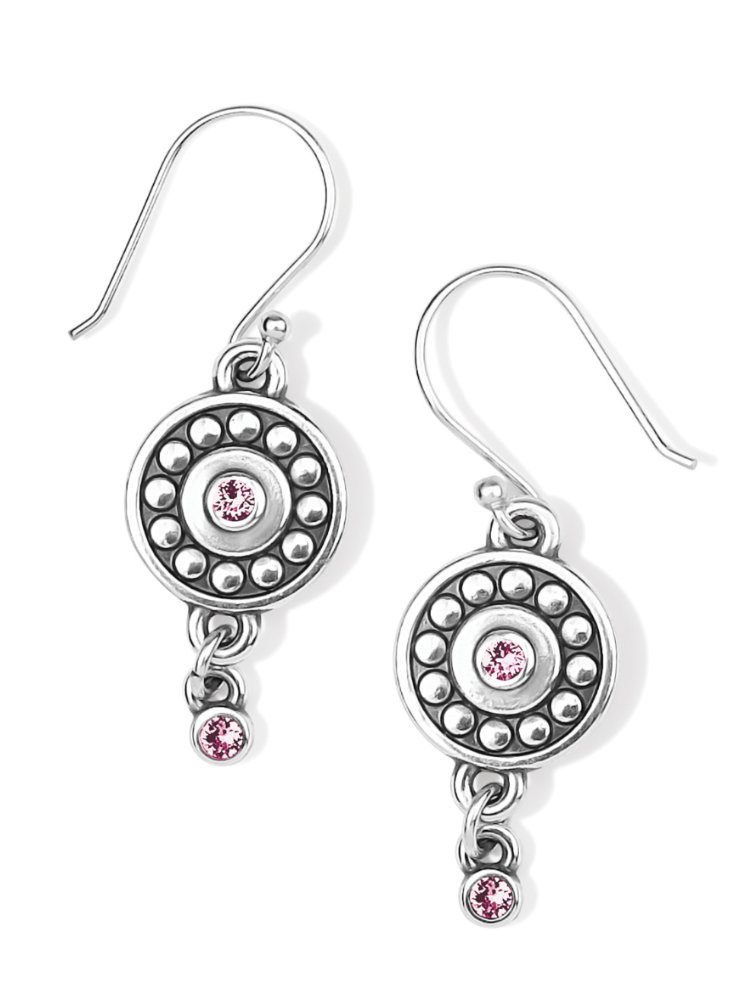 Brighton: Pebble Dot Medali Light Rose French Wire Earrings