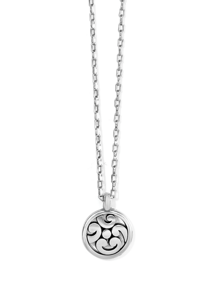 Brighton - Contempo Medallion Petite Necklace Silver
