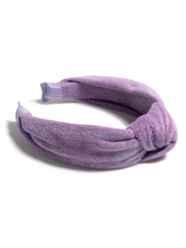 Knotted Terry Headband - Lilac